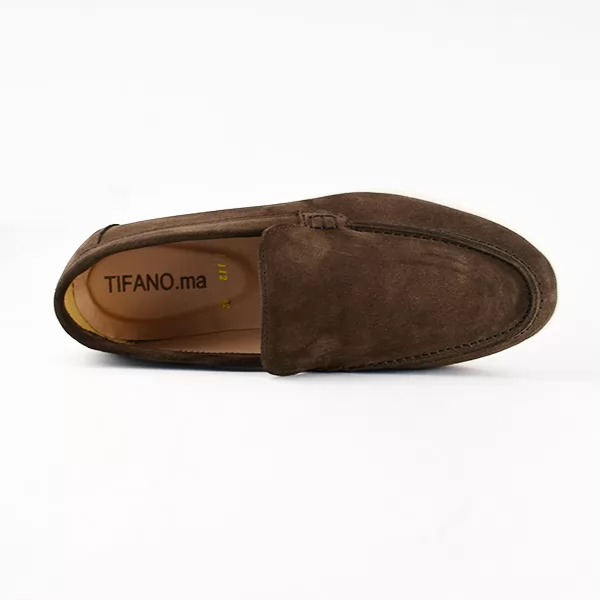 Mocassin pour homme 112 marron daim  ..........  miniature